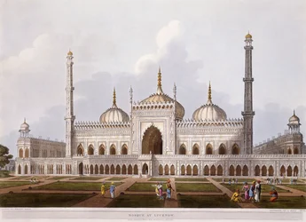 Moskén i Lucknow, 1824