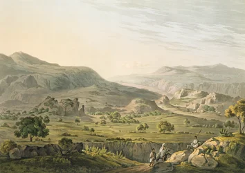 Passet vid Atbara i Abessinien, graverat av Daniel Havell (1785-1826) 1809 (akvatint)