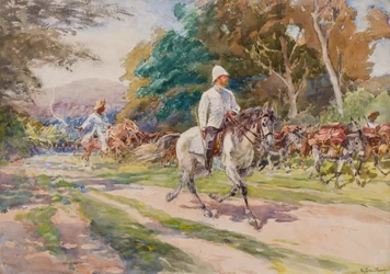 En kolonial officer, möjligen Haiti, ca 1900