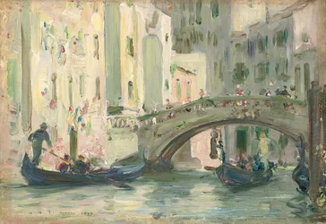 En kanal i Venedig, 1899