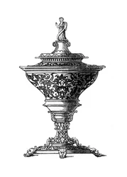 Design för en saltkällare, 1645, 1843.