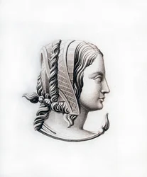 Huvudbonad, tidigt 1500-tal, 1843.