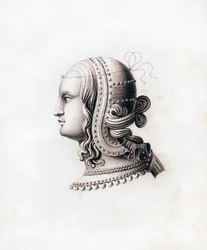 Huvudbonad, tidigt 1500-tal, 1843.