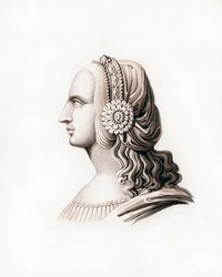 Huvudbonad, tidigt 1500-tal, 1843.