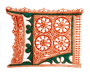 Inledande bokstav L, 1843.