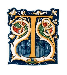 Inledande bokstav T, 1843.