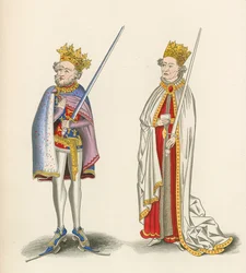 Kung John och kung Henrik I, ca 1440