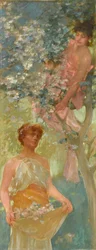 Among the Blossoms, mitten av 1880-talet (olja på duk)