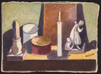 Cancel-upplyst kaminhylla, ca 1930