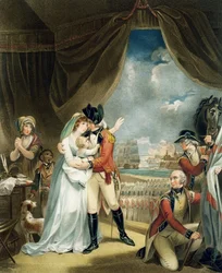 Krig, graverad av John Whessell (ca 1760-1823), utgiven av T. Simpson och Darling und Thompson, 1798 (stiplingsgravyr) (par 125539)