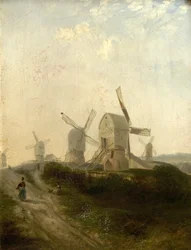 Väderkvarnar på Nottingham Forest, 1847