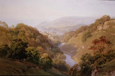 Utsikt över hedlandskap nära Barnard Castle, grevskapet Durham