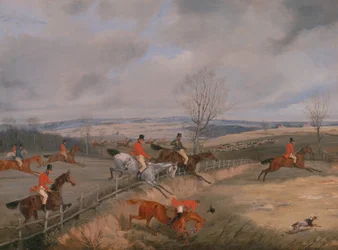 Jaktscen: Rita omslaget, ca. 1840.