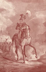Officer, 9:e Lancers, c1825 1909