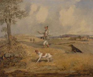 rapphönsskytte, ca. 1825.