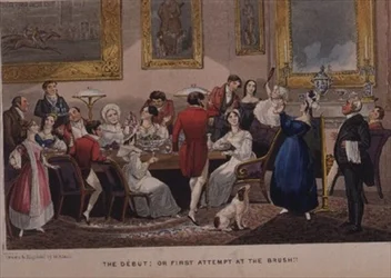 Debuten; eller Första försöket med borsten!!, från Nimrods "The Life of a Sportsman"