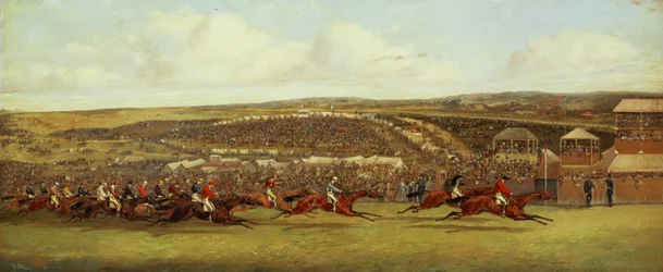 The Finish of the Derby (olja på duk)
