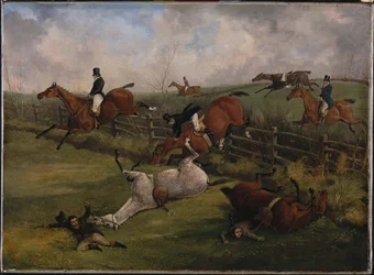 The Grand Leicestershire Steeplechase, 12 mars 1829: En rik scen och sådant som inget annat land kan uppvisa