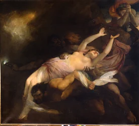 Eurydice kidnappad på Orphee, Henry Thomson (1773 - 1843), oljemålning.