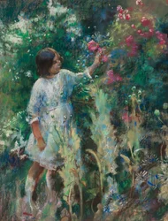 I trädgården, ca 1900