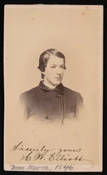 Porträtt av Henry Wood Elliott 1846-1930, 1865.