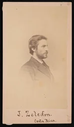 Porträtt av Jose Castulo Zeledon 1846-1923, 1868.