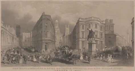 Bank of England och Royal Exchange, Cornhill