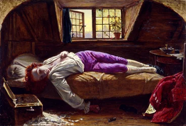 The Death of Chatterton, ca 1856 (olja på panel)
