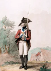 Foot Soldier, ca 1791 (sticksticksgravyr)