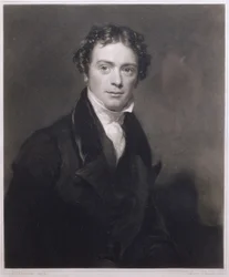 Porträtt av Michael Faraday (1791-1867) graverad av Samuel Cousins (1801-87) 1830