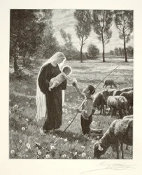 Maria möter en herdepojke