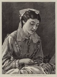 Brittisk välgörenhetsarbete i Turkiet, en sjukhussköterska