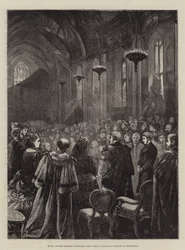 HKH Prins Arthur avtäcker Albert Memorial Window i Guildhall