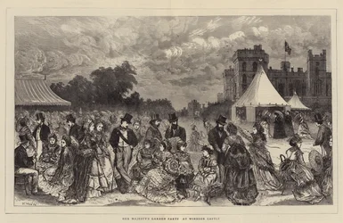 Hennes Majestäts trädgårdsfest på Windsor Castle