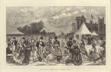 Hennes Majestäts trädgårdsfest på Windsor Castle