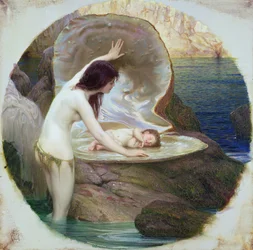 A Water Baby, ca 1900 (olja på duk)