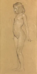 Studie till "De efterföljande härlighetens moln", 1898