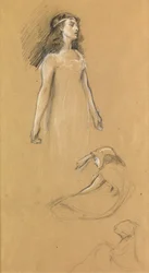 Studie för "Tristram och Yseult", c.1901