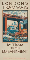 Med spårvagn till banvallen, 1924