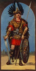 Hengist, anglernas hövding, 449 e.Kr., 1924.