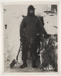 Kapten Oates under Terra Nova-expeditionen (1910-13) till Sydpolen (bromidtryck)