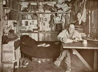 Kapten Scott in His Den, c1911, 1913