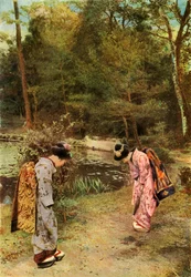 Hälsningar på tempelområdet, 1910.