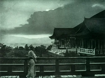 Månsken vid Kiyomizu-Dera, 1910.