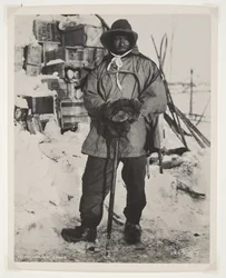 Underofficer Evans under Terra Nova-expeditionen (1910-13) till Sydpolen (bromidtryck)
