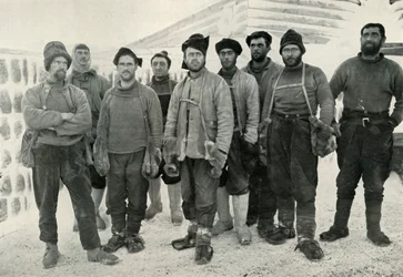 Depôt Laying och Western Parties på deras återkomst till Cape Evans, 13 april 1911, 1913.