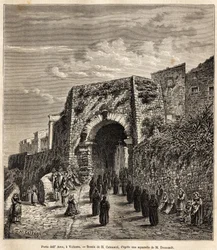 En religiös procession vid Porta dell