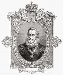 Henri IV, graverad av Pannemaker-Ligny, från 