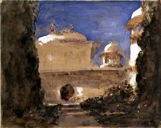 Temple Garden (akvarell)