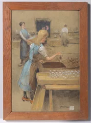 Doppa glasögon i ett asfaltbad